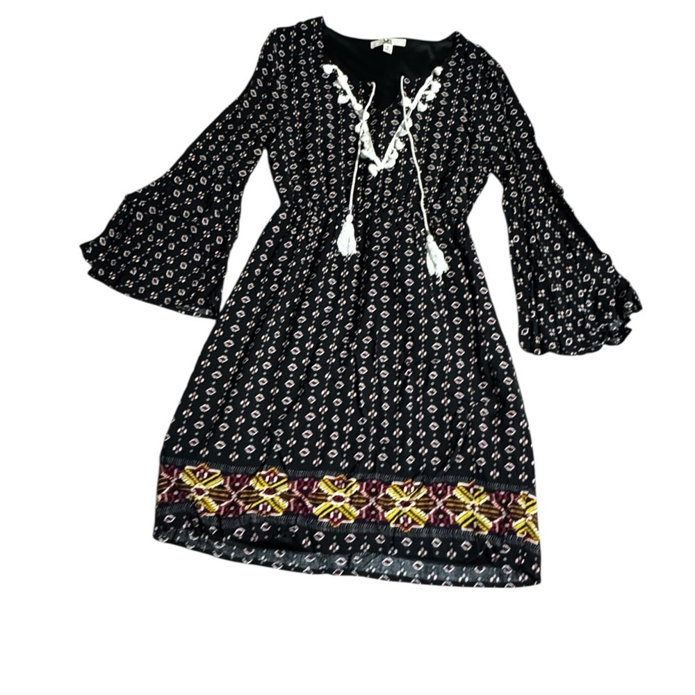 Ya Los Angeles Black and White Boho Dress